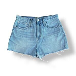 Madewell Women’s The Mom Jean High Rise Shorts Size 28 Boho, Classic, Minimalist